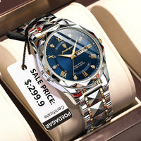 Thumbnail for Luxury Wristwatch Waterproof Luminous Date Week Stainless Steel Quartz - Swag Street Wear Store 2022
