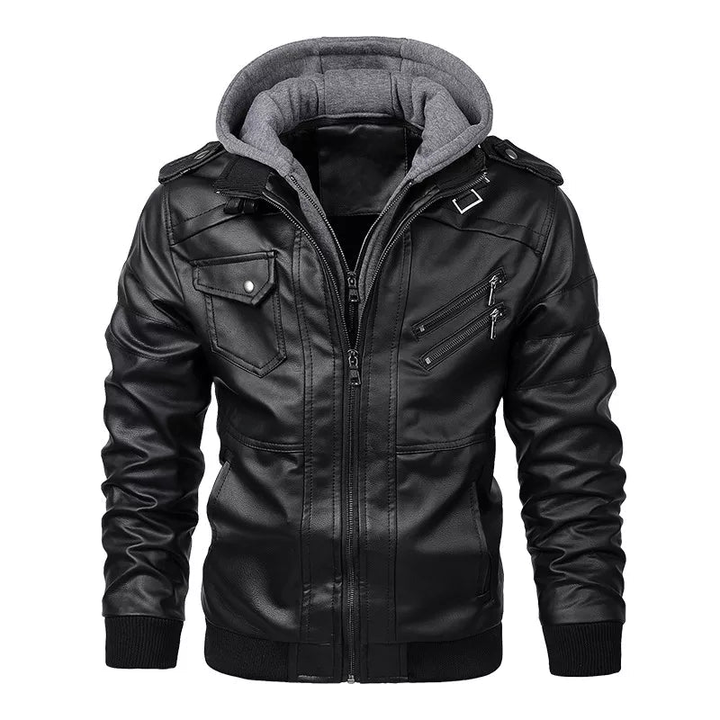 Autumn Casual Motorcycle PU Jacket - Affordable streetwear  from swagstreet wear - Just £64.99! Shop now at swagstreet wear