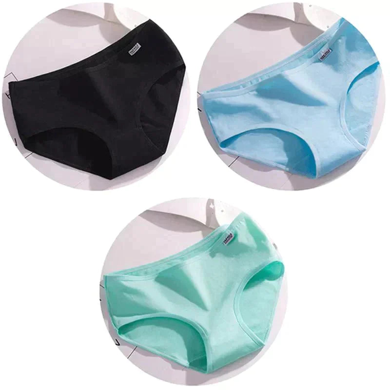 Candy Cozy Trio: Luxurious Bamboo-Cotton Briefs Set - Affordable streetwear  from swagstreet wear - Just £10.99! Shop now at swagstreet wear