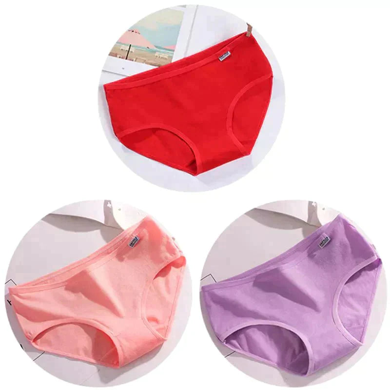 Candy Cozy Trio: Luxurious Bamboo-Cotton Briefs Set - Affordable streetwear  from swagstreet wear - Just £10.99! Shop now at swagstreet wear