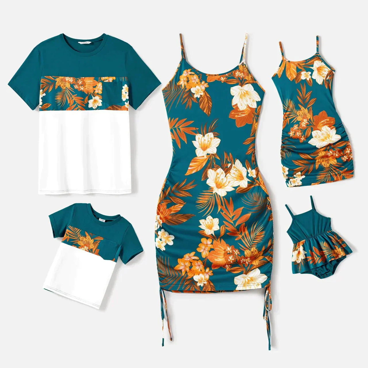 Floral Elegance: Luxurious Family Matching Sets - Affordable streetwear  from swagstreet wear - Just £28.99! Shop now at swagstreet wear