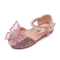 Thumbnail for Girls Sequin Lace Bow Princess Shoes 🎀 - Affordable streetwear  from swagstreet wear - Just £24.99! Shop now at swagstreet wear