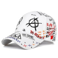 Thumbnail for Graffiti Print Cotton Baseball Cap - Unisex Fashion Hat - Affordable streetwear  from swagstreet wear - Just £11.99! Shop now at swagstreet wear