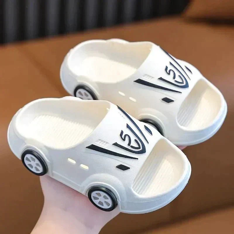 Kids Luminous Cartoon Car LED Slippers 🌟 - Affordable streetwear  from swagstreet wear - Just £13.99! Shop now at swagstreet wear