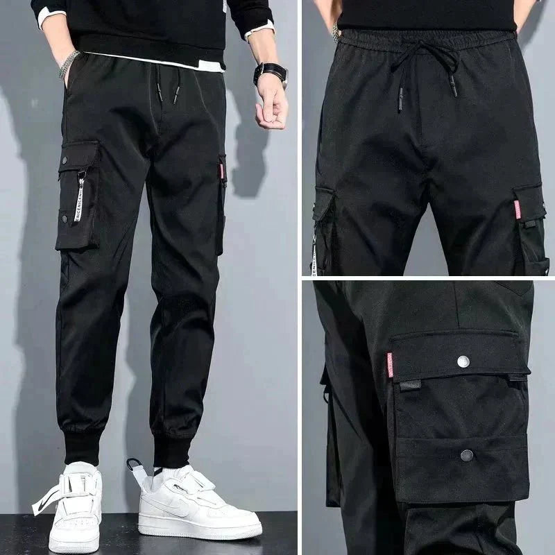 Men's Trendy Fleece Cargo Pants | Multi Pocket Hip Hop Joggers - Affordable streetwear  from swagstreet wear - Just £19.99! Shop now at swagstreet wear
