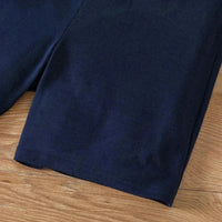 Thumbnail for PATPATA 2pcs Boys Balls Print Tee & Dark Blue Shorts Set - Affordable streetwear  from swagstreet wear - Just £27.99! Shop now at swagstreet wear