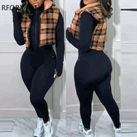 Thumbnail for Plaid Chic Bodywarmer - Affordable streetwear  from swagstreet wear - Just £39.99! Shop now at swagstreet wear