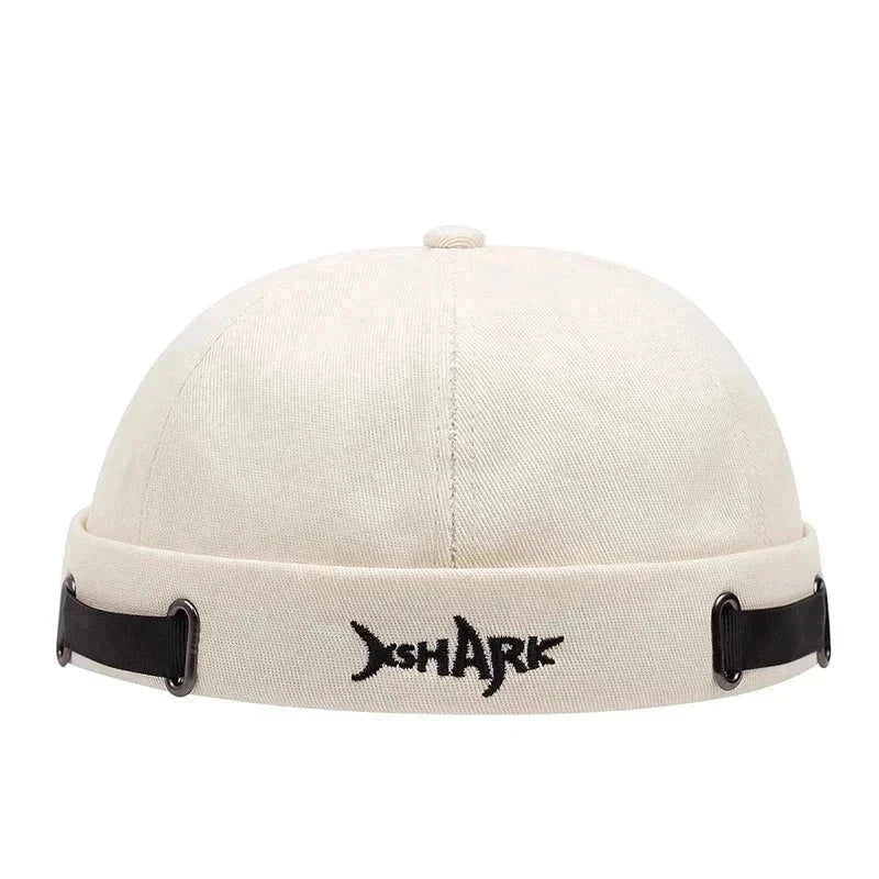 Shark Embroidered Dome Beanie: Unisex Brimless Docker Cap - Affordable streetwear  from swagstreet wear - Just £10.99! Shop now at swagstreet wear