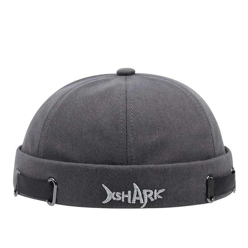 Shark Embroidered Dome Beanie: Unisex Brimless Docker Cap - Affordable streetwear  from swagstreet wear - Just £11.99! Shop now at swagstreet wear