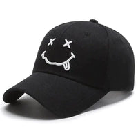 Thumbnail for Smile Face Embroidery Baseball Cap - Adjustable Snapback for Men and Women - Affordable streetwear  from swagstreet wear - Just £13.99! Shop now at swagstreet wear