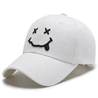 Thumbnail for Smile Face Embroidery Baseball Cap - Adjustable Snapback for Men and Women - Affordable streetwear  from swagstreet wear - Just £10.99! Shop now at swagstreet wear