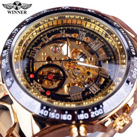 Thumbnail for Sporty Skeleton Mechanical Watch - Affordable streetwear  from swagstreet wear - Just £38.99! Shop now at swagstreet wear