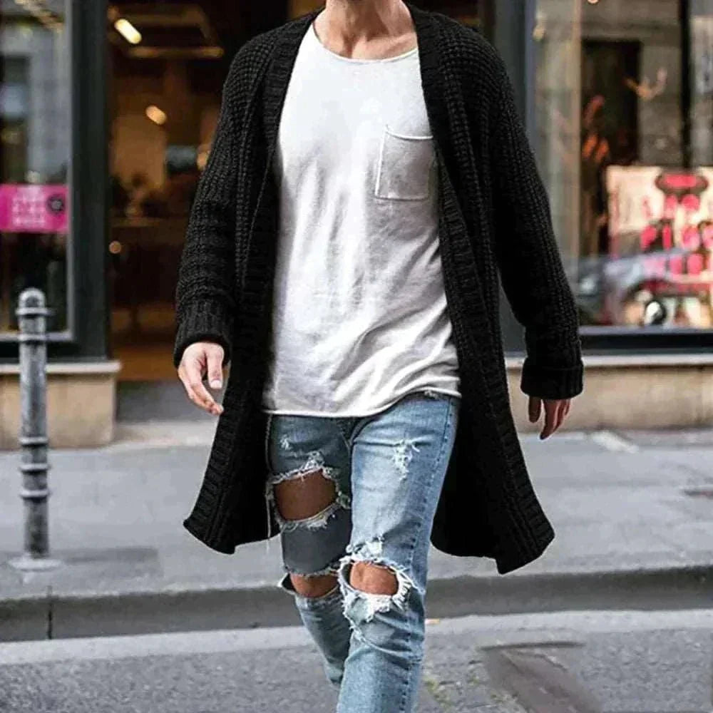 The Essential Knitted Cardigan: Effortlessly Stylish Men's Sweater - Affordable streetwear  from swagstreet wear - Just £70.99! Shop now at swagstreet wear