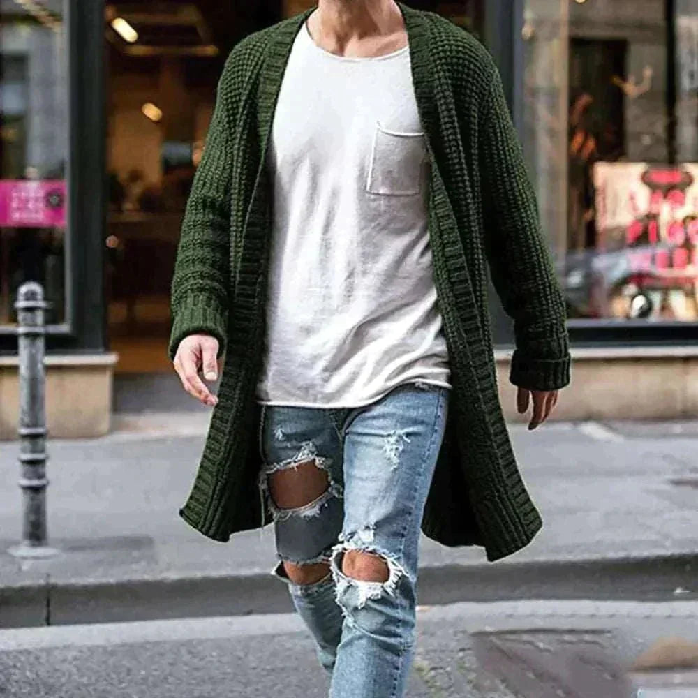 The Essential Knitted Cardigan: Effortlessly Stylish Men's Sweater - Affordable streetwear  from swagstreet wear - Just £70.99! Shop now at swagstreet wear